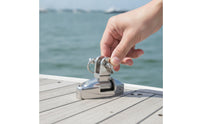 Deck Hinge with Pin and Hoop Resistant Deck Hinge with Pull Hoop Easy to Install Hardware for Boats, Yachts