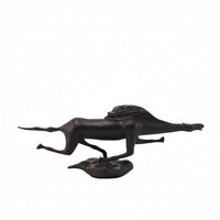 Horse Figurine Sleek Horse Sculpture Decorative Metal Ornament for Art Collectors, Entryway, Study, Bookshelf