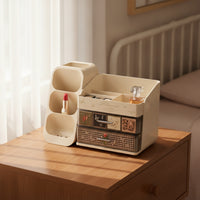 Makeup Organizer with Drawers Space-Saving Vanity Organizer with Drawers Easy to Clean Desktop Cosmetic Storage for Washroom