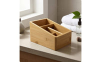 Desktop Organizer Box Wood Grain Bamboo Storage Box Small Items Bamboo Desk Drawer Organizer