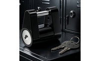 Anti-Theft Trailer Hitch Connector Lock Compact Trailer Hitch Lock Heavy-Duty Key-Operated for RV Campers, Towing, Parking