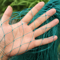 Synthetic Chicken Coop Netting, Dark Green Net, 3 cm, Support Rope Included, Weather-Resistant