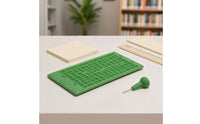9-Line Braille Writing Slate with Stylus Foldable Braille Slate with Stylus Portable Lightweight for Classroom