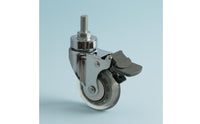 Medical Cart Caster Wheel Floor Protection Threaded Caster Wheel Shock Absorbing for Workshop Equipment