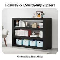 Multi-Tier Metal Shelving Unit Freestanding Design 6-Tier Open book storage unit Sturdy Construction shelving unit for Homeowners, Study Room, Home Office, Bedroom