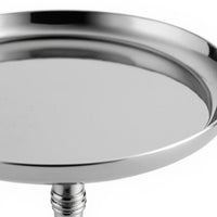 Dessert Platter with Pedestal Circular Base Stainless Steel Dessert Stand