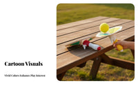 Parent-Child Interaction Sticky Paddle Ball Game Good Stickiness Paddle Grab Ball Game Soft Safe Balls for Children, Boys, Outdoor, Park