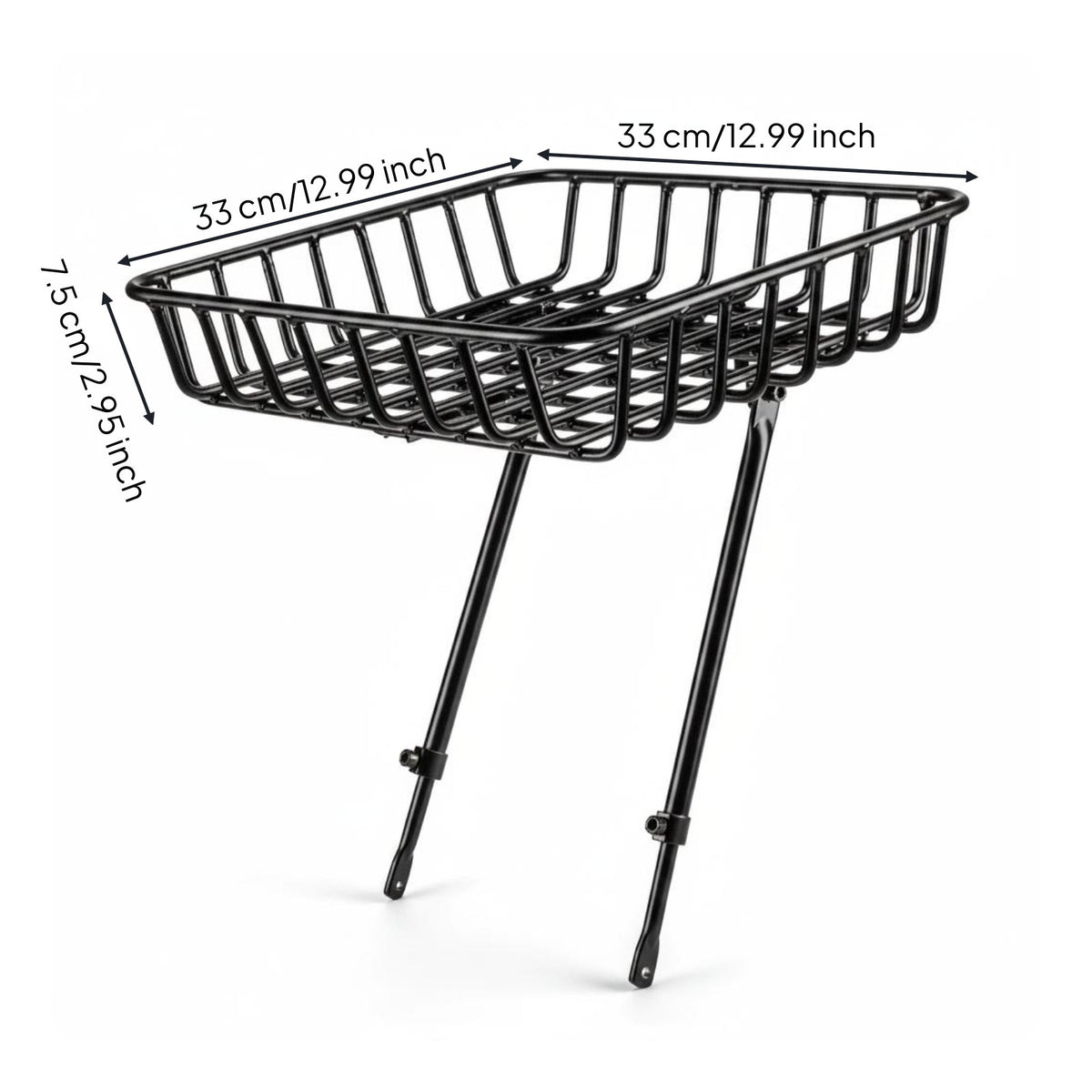 Aluminum Alloy Bike Basket Aluminum Front Basket Easy to Clean