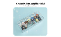 Acrylic Pin Storage Box Transparent Clear Display Case Versatile Dustproof Collectible Box for Collectors, Hobbyists, Bedroom, Office, Bookshelf