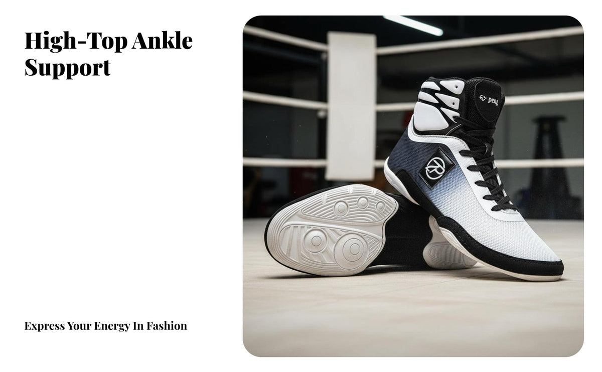 High-Performance Striking Shoes Ankle Support High Performance Striking Shoes Anti-Slip Sole Muay Thai Training Sneakers for Women, Wrestlers