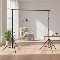 Adjustable Backdrop Stand with Crossbar | Portable, Photography Stand with Crossbar, for Home Studio