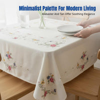 European Hand-Stitched Tablecloth, Ethnic Embroidered Sofa Bed Cover, Classic Home Textile, Tea Table Mat