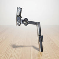Stainless Steel Twin Rod Holder Sturdy Duty Construction Twin Fishing Rod Holder Clamp-On Fishing Pole Mount