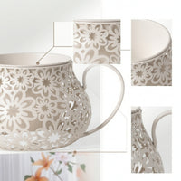 Teapot Planter Decorative Teapot Flower Pot Hollow Flowerpot for Garden, Courtyard, Living Room
