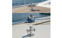 Single Cross Bollard 316 Stainless Steel Cross Bollard Mirror Polished Mooring Bitt for Yacht Builders, Boats, Yachts, Docks