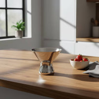 Weighted Base Metal Dessert Cup Polished Footed Dessert Cup Shatterproof Dishware Long-Lasting for Caterers