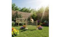 Natural Wood Wooden Bunny Jump Bar Tool-Effortless Assembly Adjustable Rabbit Hurdle Sturdy & Long-Lasting Small Pet Training Jump Promotes Healthy Exercise for Beginners, Indoor