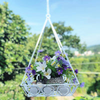 Wire Frame Hanging planter Vintage and aesthetic Garden Supply Indoor & exteriordoor Use