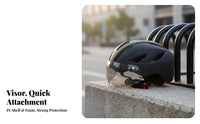 Cycling Helmet with Attractive Visor S Breathable Attractive Cycling Helmet Safety Gear Lightweight Adjustable Fit for Commuting