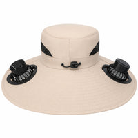 Hat with Solar Fan Cooling Solar Fan Hat Headwear Sundefensive Breathable for Gardeners, Gardening, Fishing