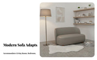 Narrow silhouette 2-Person Sofa Space-Saving space-efficient Loveseat Minimalist Design Living Room Seating long-lasting Frame for Apartment Dwellers, Small Homeowners, Students, Studio, Balcony, Bedroom, Reception Area