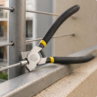 Cross-Clamping Head Wire Clamp Pliers Manual Mesh Clamp Pliers Insulated Handle Ergonomic Design