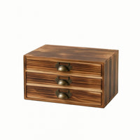 Wooden Tabletop Organizer with Drawers Rustic Tabletop Chest of Drawers Desktop Cabinet Vintage Drawer Organizer Farmhouse