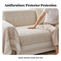 Scratch Resistant Non-Slip Cooling Sofa Mat Single-Piece Design Cooling Couch Pad Breathable Textile Furniture Accessory Moisture Wicking for Pet Owners, Homeowners, Families, Summer Use, Living Room, Home, On a Chair