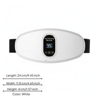 Heated Waist Massage Belt Digital Display Wearable Massage Belt Heated Back Massager Contoured Personal Care Gadget Portable