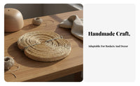 Handmade Palm Frond Braid Long-Lasting Straw Hat Braid Natural Grass Weaving Strip for Artisan S, Artisans, DIY Enthusiasts, Home Decoration