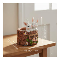 Cute Animal Resin Planter Creative Design Cute Animal Planter Detailed Craftsmanship Plant Container for Kids
