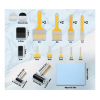 20 Pieces Scrapbooking Kit with Cutting Mat Complete Paper Craft Tool Kit Reusable Collage Tools for Hobbyists