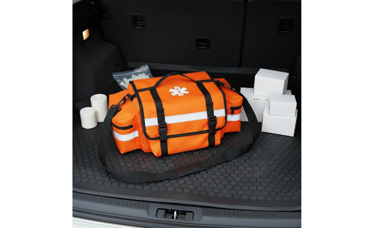 First Aid Shoulder Bag Sturdy Oxford Material Emergency Rescue Bag Portable Emergency Response Kit for Hikers, Campers, Outdoor, Camping