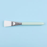 Soft Synthetic Fiber Skincare Brush with Long Handle for Clay Mud Application, Flat Makeup for Treatment Routine and Cosmetic Masks