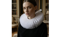 Ruffled Detachable Neck Ruff Theatrical Pleated Ruff for Cosplayers, Actors