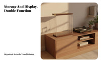 Vinyl Record Holder Desktop Organizer Elegant Display for Home Listening