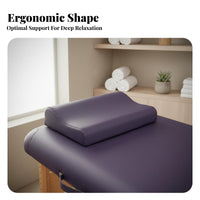 High-Density Foam Filling PU Leather Headrest Skin-Friendly Beauty Bed Pillow Easy to Clean for Estheticians, Acupuncturists, Spas, Travel
