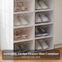 Clear Stackable footwear container Transparent View Stackable footwear container debrisproof