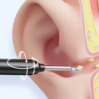 Ear Cerumen Removal Tool with Camera Easy to Use Ear Cleaning Tool with Camera Soft Slim for Adults, Home, Bathroom