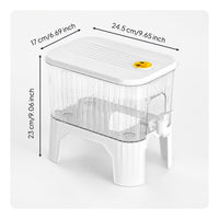 BPABPA-Safe Beverage Dispenser with Faucet Space-Saving Beverage Dispenser with Spigot Compact Easy-Pour for Refrigerator