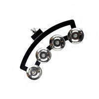 Crisp Sound Drum Rim Tambourine Easy Mount Snare Drum Jingle Loop Lightweight for Percussionists, Live Performance, Studio Recording, Stage