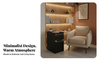 Multi-Functional Cylindrical Storage Cabinet Modern Design Nightstand Space-Saving Side Table sturdy Construction for Apartment Dwellers, Homeowners, Students, Bedroom, Living Room, Small Spaces, Office