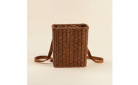 Backpack Basket with Shoulder Straps Hands Rattan Backpack Basket Lightweight for Kids, Young Children, Pretend Play, Gardening