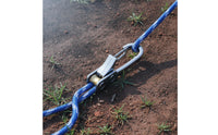 Spring-Loaded Rope Tensioner Hook No-Knot Self-Locking Rope Hook Knotless Hardware One-Handed for Camping