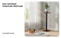Single Pot Pedestal Stand Floor-Standing Home Decor Space-Saving for Living Room