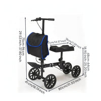 Knee with Storage Bag Comfortable Foldable Knee Stable Mobility Aid for Patients, Adults,