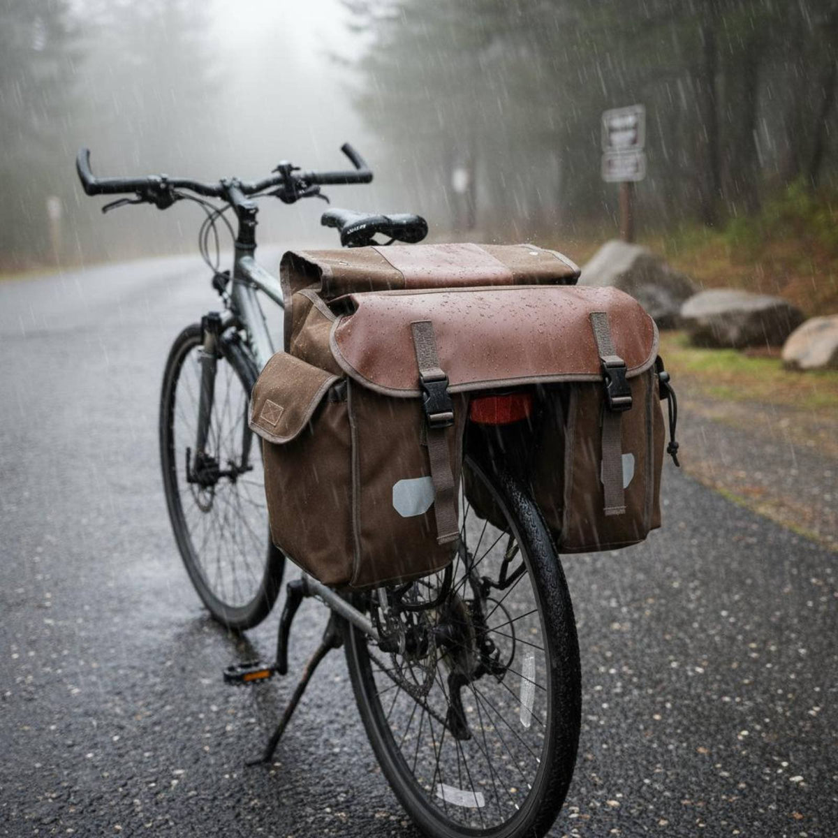 Multifunctional Cycle Double Pannier Long-Lasting Double Bike Saddlebag Waterproof Cycle Pannier Set Lightweight for Cyclists, Commuters, Commuting, Outdoor
