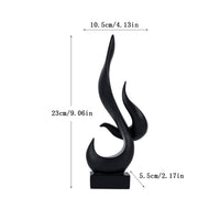 Flame Sculpture Modern Abstract Sculpture Contemporary Flame Statue for Art Lovers