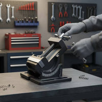 Adjustable Angle Vise Precision Inclined Bench Vise Strong for Hobbyists, Grinding