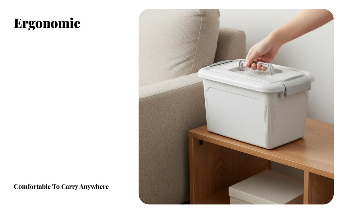 Strong Load-carrying Portable Storage Stool Large Capacity Organizer Bin Secure Reinforced framework for Families, Students, Children, Bedroom, Living Room, Playroom, Outdoor